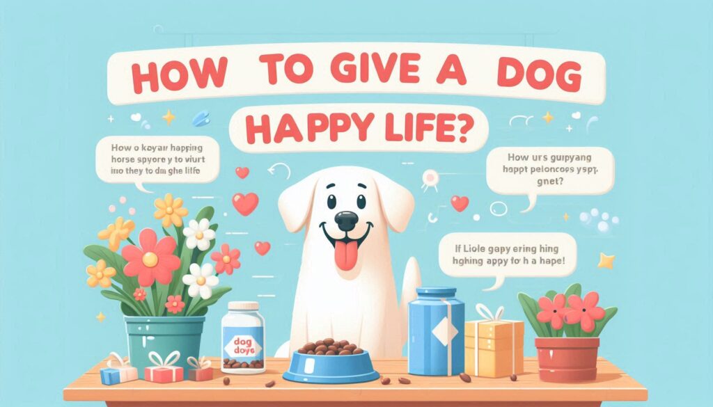 How to give a dog happy life?